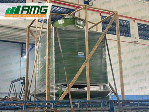 Torre de resfriamento seminova AMG 60 m³/h vendida para Manaus Amazonas